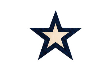 Obraz premium Elegant two-toned star with textured effect perfect for patriotic american memorial day designs