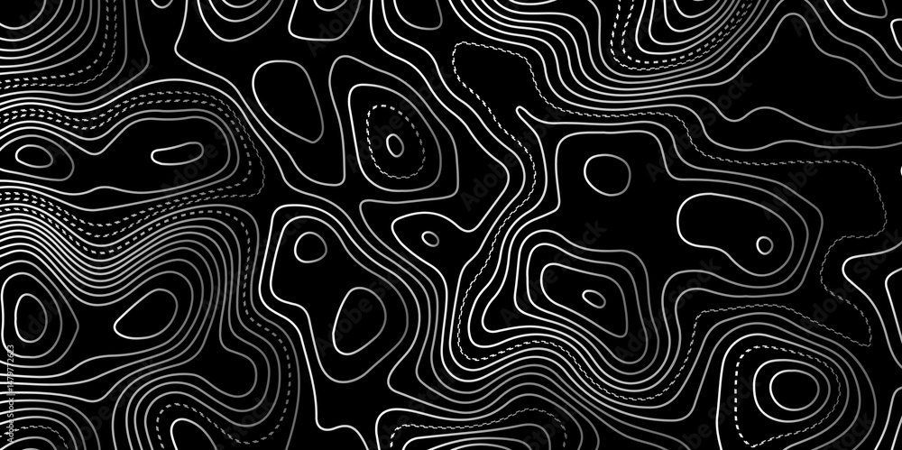 Aufkleber shape contour line map of the terrain.topographic mp background.