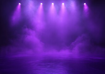 Fototapeta premium Purple stage lights