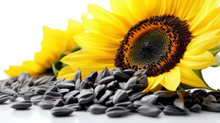 Vibrant Sunflower and Seeds
