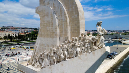 Padr&atilde;o dos Descobrimentos &agrave;s margens do Tejo em Lisboa


