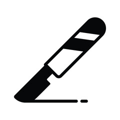 Easy to use glyph style icon of surgical scalpel