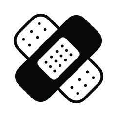 Check out our premium glyph icon of medical bandage