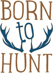 hand drawn alphabet | Born to hunt