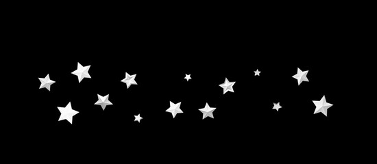 stars background, sparkle lights confetti falling. magic shining Flying christmas stars on night