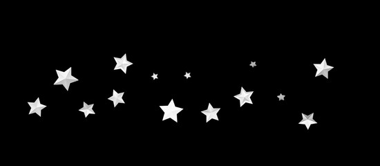 stars background, sparkle lights confetti falling. magic shining Flying christmas stars on night