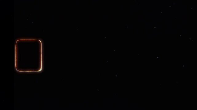 Old film burning effect with sprocket hole and dust: authentic vintage overlay