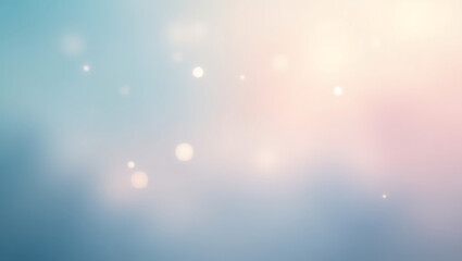 Naklejka premium Soft blurry bokeh background with pastel colors and floating bright orbs for design