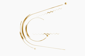 Creative abstract golden glowing shiny wave lines, elegant light streaks background, flowing luminous lines design, luxury gold swirl vector, radiant golden abstract art, golden waves motion graphics,