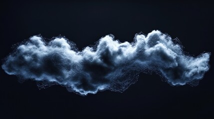 Naklejka premium Abstract cloud formation, digitally rendered