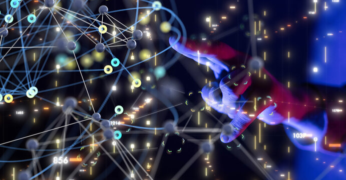 Business intelligence analyst dashboard on virtual