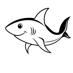 Baby Shark Outline Icon