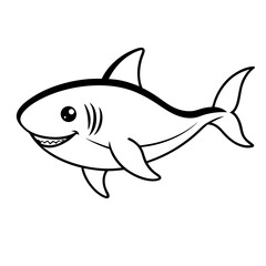 Baby Shark Outline Icon