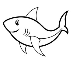 Baby Shark Outline Icon