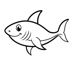 Baby Shark Outline Icon