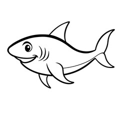 Baby Shark Outline Icon