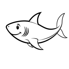 Baby Shark Outline Icon
