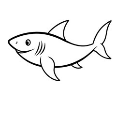 Baby Shark Outline Icon