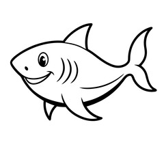 Baby Shark Outline Icon
