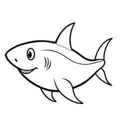 Baby Shark Outline Icon