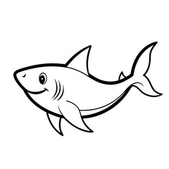 Baby Shark Outline Icon
