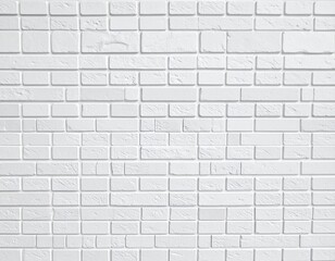 White brick wall pattern as background, banner design	