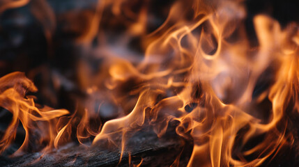 Fototapeta premium Fiery flames background image for hot fire texture and burning flame wallpaper photography