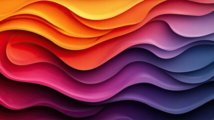 Obraz premium Abstract wavy colorful layers background design
