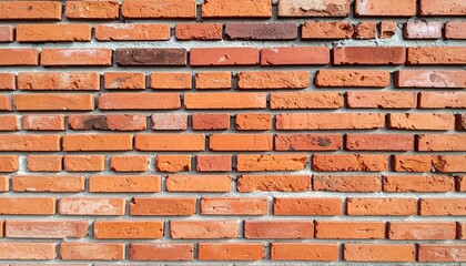 Fototapeta premium Red brick wall background. Stonework pattern 