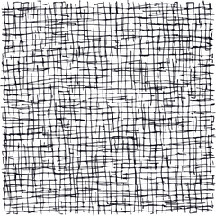 Fototapeta premium Abstract black and white chaotic line grid pattern. Vector illustration