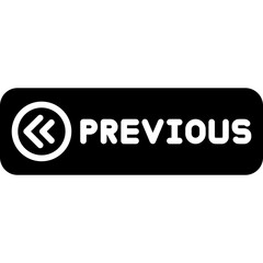 Previous Button Icon Navigation UI Arrow