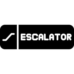 Escalator Icon Public Transport Facility Symbol