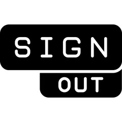 Sign Out Icon Secure Logout Interface Symbol