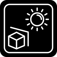 Sun Sign Icon Bright Weather and Zodiac Symbol