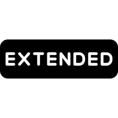 Extended Icon Additional Time or Length Symbol