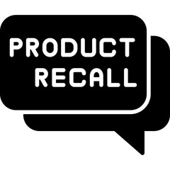 Product Recall Icon Safety and Warning Symbol