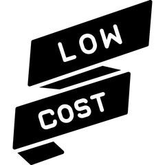 Low Cost Icon Affordable Offer and Budget-Friendly Symbol