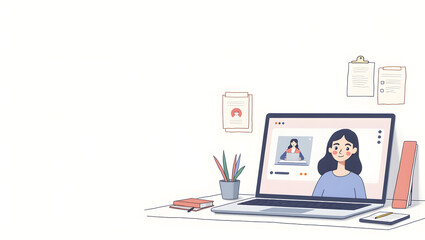 business woman with laptop