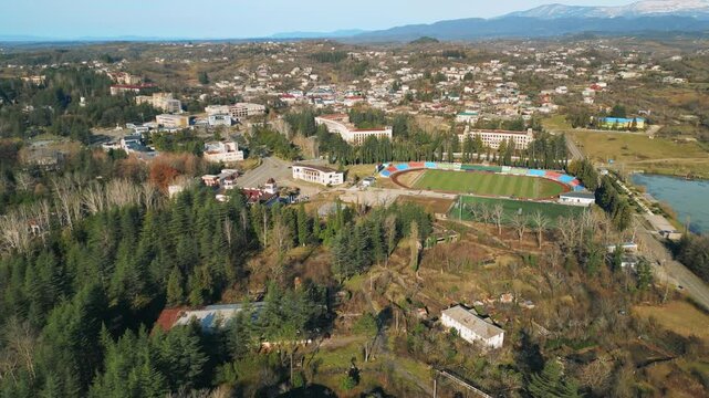 Tskaltubo City in Adjara, Georgia With Scenic Views and Charming Architecture