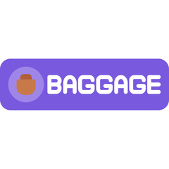 Baggage Icon Luggage and Travel Symbol