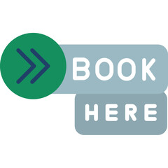 Book Here Icon Online Reservation Action Symbol