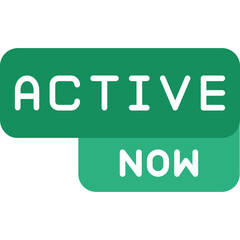 Active Now Icon Online Status Notification Symbol