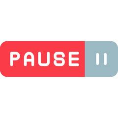 Pause Button Icon Media Playback Control Symbol