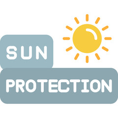 Sun Protection Icon UV Safety Product Symbol