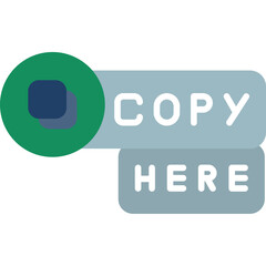 Copy Here Icon Specific Duplicate Action Button