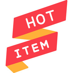 Fototapeta premium Hot Item Icon Trending Product Alert Symbol