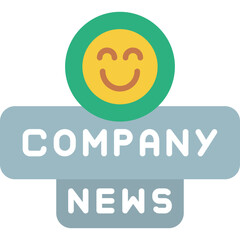 Company News Icon Business Announcement Symbol