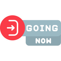Going Now Icon Real-Time Urgency Symbol