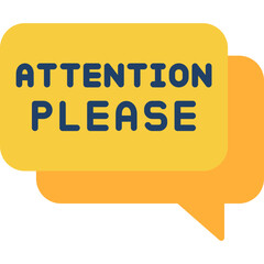 Attention Please Icon Alert and Focus Symbol