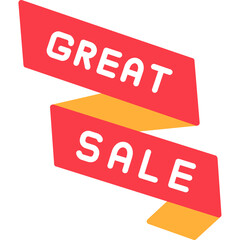 Great Sale Icon Big Discount and Offer Symbol